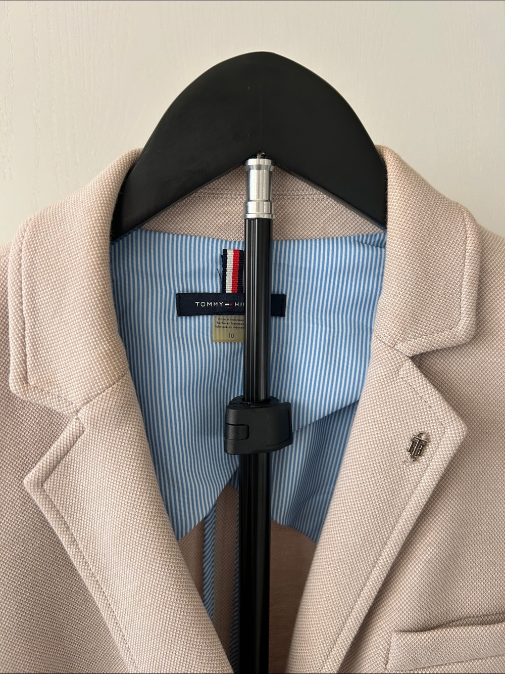 Tommy Hilfiger Cream Single-Breasted Tailored Blazer - Picture 2 of 8